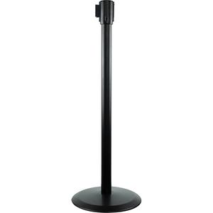 Slimline TensaBarrier® Receiver Post - 38", Steel, Black