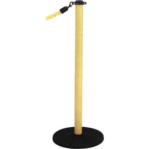 Portable Posts - 36", Steel, Yellow, 13.5", SAFETY, No