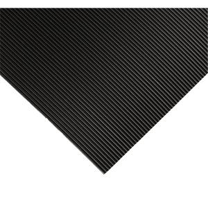 Corrugated Switchboard Matting No.702 - 2', 10', 1/4", Black, PVC, 1 Year