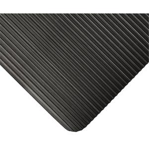 KleenSweep Mat No.391 - 2', 105', Runner, 1/8", Black, PVC, Medium-Duty, Ribbed, 1 Year