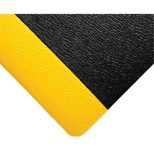 Soft Step Mats No.427 - 2', 10', 20', 3', 5', 60', 8', 3/8", Black/Yellow, PVC Sponge, Dry, Solid, Pebbled, 1 Year