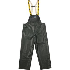 Journeyman Chemical Resistant Rain Bib Pants - Polyester/PVC, 2X-Large, Green