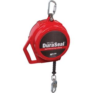 Miller® DuraSeal™ Self-Retracting Lifeline - 50', 1, Stainless Steel, Swivel, Carabiner, Steel, Snap Hook, Steel, SRL, Construction, Mining, Oil and Gas