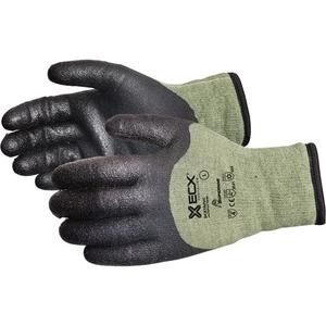 Emerald CX® Cut-Resistant Gloves - Large/9, Medium/8, X-Large/10, 2X-Large/11, 13, Kevlar®/Stainless Steel, PVC, 3/4 Dipped, EN 388 Level 4, ANSI/ISEA 105 Level 4, Unrated, ANSI/ISEA 105 Level 3