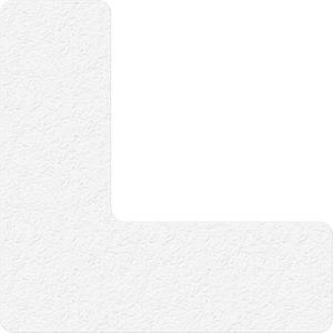 Lean 5S Manufacturing Markers - White, Vinyl, 6", 6", L, 25, Package