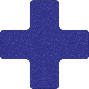 Lean 5S Manufacturing Markers - Blue, Vinyl, 6", 6", Cross, 25, Package