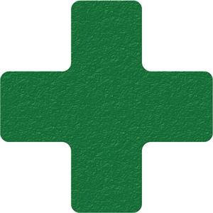 Lean 5S Manufacturing Markers - Green, Vinyl, 6", 6", Cross, 25, Package
