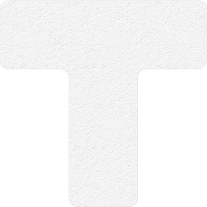 Lean 5S Manufacturing Markers - White, Vinyl, 6", 6", T, 25, Package