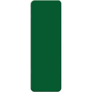 Armor Stripe Lean/5S Markers - Green, Plastic, 2", 6", Rectangle, 10, Package