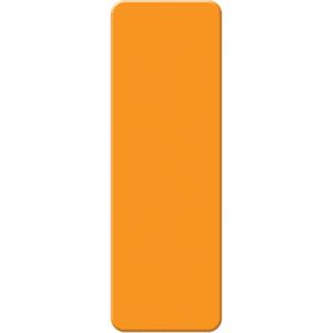 Armor Stripe Lean/5S Markers - Orange, Plastic, 2", 6", Rectangle, 10, Package