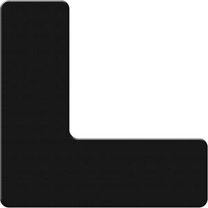 Armor Stripe Lean/5S Markers - Black, Plastic, 6", 6", L, 10, Package