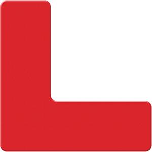 Armor Stripe Lean/5S Markers - Red, Plastic, 6", 6", L, 10, Package