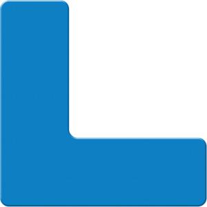 Armor Stripe Lean/5S Markers - Blue, Plastic, 6", 6", L, 10, Package