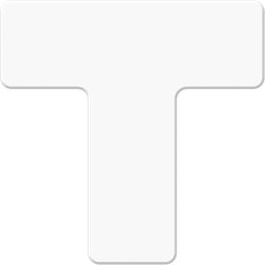 Armor Stripe Lean/5S Markers - White, Plastic, 6", 6", T, 10, Package