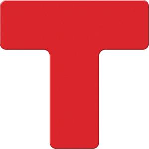 Armor Stripe Lean/5S Markers - Red, Plastic, 6", 6", T, 10, Package