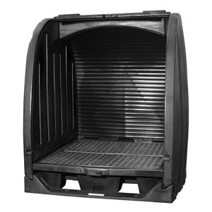 Spill Containment Sheds With Drain - 65", 58", 69", 66 US gal., 6000 lbs., Meets EPA 40 CFR 264.175 and UFC