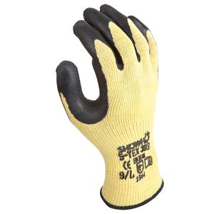 S-TEX Cut Resistant Gloves - Large/9, Small/7, Medium/8, X-Large/10, Non-Knit, Stainless Steel, Rubber Latex, Dipped Palm, ANSI/ISEA 105 Level 5/EN 388 Level F, EN 388 Level 3/ANSI/ISEA 105 Level 4, EN 388 Level 4