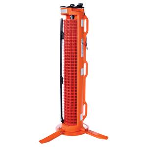 Rapid Roll 3-Legged Barrier - Plastic, Orange, 57.5", 50'