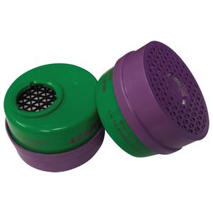 Respirator Cartridge - Combination Gas/Vapour Cartridge and Particulate Filter, P100 Filter/Ammonia/Methylamine, 100 Series Half Facepiece/300 Series Half Facepiece/400 Series Half Facepiece, 2