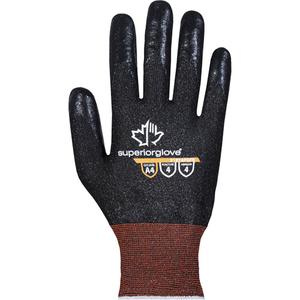 Filament Fibre Gloves - X-Large/10, 12, 18, Aramid, Foam Nitrile, Dipped Palm, ANSI/ISEA 105 Level 4, ANSI/ISEA 105 Level 4, Unrated, ANSI/ISEA 105 Level 4, Unrated