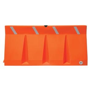 Traffic Barriers - Water-Filled, Plastic, Orange, 33.75", 69.75"