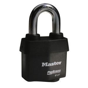 ProSeries® Weather Tough® Padlocks - Security Padlock, 2-5/8", 5/8", 1-3/8", 7/16", Laminated Steel, Boron Steel, Black, Keyed Different