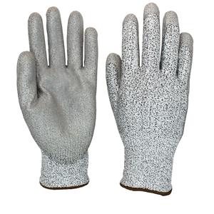 Coated Gloves - 2X-Large/11, X-Small/6, Small/7, Medium/8, Large/9, X-Large/10, 13, HPPE, Polyurethane, Dipped Palm, EN 388 Level 3/ASTM ANSI Level A3/EN 388 Level D, EN 388 Level 4, EN 388 Level 3, EN 388 Level 4