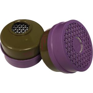 Respirator Cartridge - Gas/Vapour Cartridge, P100 Filter/Organic Vapour/Multi Gas, 100 Series Half Facepiece/300 Series Half Facepiece/400 Series Half Facepiece, 2, Package