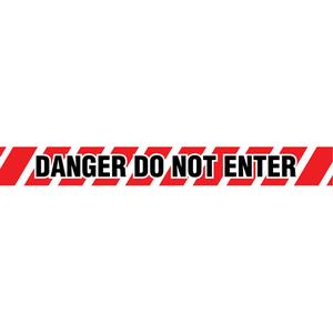 Barricade Tape - 2 mils, 1000', 3", Black on Red, English, Standard, Danger Do Not Enter