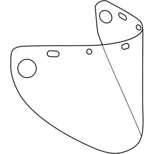 Dynamic™ Die Cut Formed Faceshield Visor - 9-1/2", 20", 0.4", Polycarbonate, Clear, None
