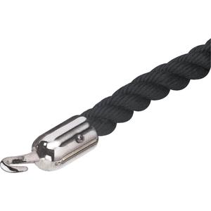 Ropes - Velour, Black, 1.5", TWISTED ROPES