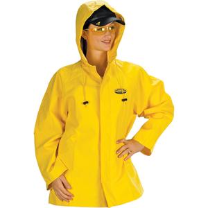 Hurricane Flame Retardant/Oil Resistant Rain Suits - Jackets - Small, Yellow, CGSB 155.20, 0.45 mm
