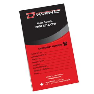 Dynamic™ First Aid Pocket Guide - English, French