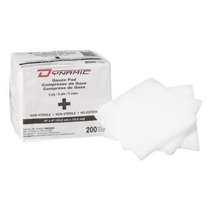 Dynamic™ Gauze Sponge - Pad, 4", 4", Non-Sterile, Class 1, Bag, 200