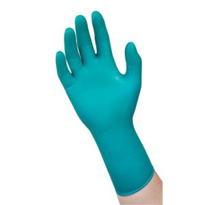 93-260 Chemical Resistant Disposable Gloves - X-Small, Small, Medium, Large, X-Large, 2X-Large, Nitrile/Neoprene, 11.8", 7.8-mil, Textured Fingertips, Green, Powder-Free, None, Non-Medical
