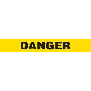 Barricade Tape - 3 mils, 1000', 3", Black on Yellow, English, Heavy-Duty, Danger