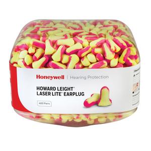 Howard Leight™ Laser Lite® Earplugs - Uncorded, 32, One-Size, Meets/Exceeds CSA Class AL, Bulk - Canister, 400, Canister