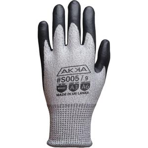 Akka® Cut Resistant Glove - X-Large/10, X-Small/6, 10, Dyneema®, Foam Nitrile, Dipped Palm, ASTM ANSI Level A3/EN 388 Level C, EN 388 Level 4/ANSI/ISEA 105 Level 6, EN 388 Level 4, EN 388 Level 3, Unrated