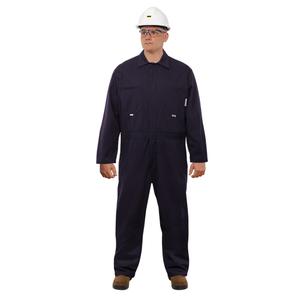 UltraSoft® Arc Flash & FR Coveralls - 44, 42, Navy Blue, 12.4, ASTM F1506, 2