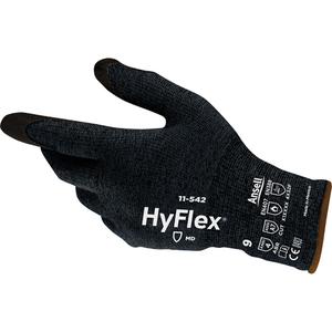 HyFlex® 11-542 Lightweight Cut Resistant Gloves - X-Small/6, Small/7, Medium/8, Large/9, X-Large/10, 2X-Large/11, 13, Intercept™, Foam Nitrile, Dipped Palm, ASTM ANSI Level A7/EN 388 Level F, EN 388 Level 4/ANSI/ISEA 105 Level 4