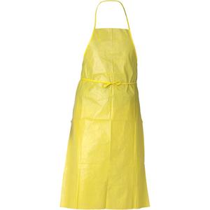 KleenGuard™ A70 Chemical Spray Protection Apron - Polyethylene, 44", 29", Yellow, Case, 100, 1.5 mil
