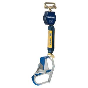 Nano-Lok™ Self-Retracting Lifeline - 6', 1, Web, Stationary, Without Unit Connector, Steel, Rebar Hook, Aluminum