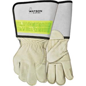 Circuit Breaker Linesman Welding Gloves - Large, Medium, X-Large, Unlined, Grain Cowhide