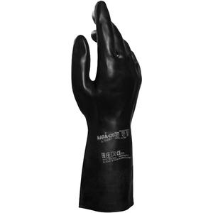 Technic NS-420 Gloves - X-Large/10, X-Small/6, Small/7, Medium/8, Large/9, 2X-Large/11, 12.5", 30-mil, Straight, Neoprene/Latex, Flock-Lined, EN 374:2016-1 Type A/EN 374:2016-2/EN 374:2016-5, ALMNST