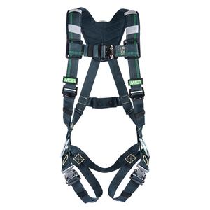 EVOTECH® Arc Flash Harness - Work Positioning/Descent Control/Fall Arrest, ADP, 400 lbs., Universal, Back - Side, Pass-Through/Mating, Quick-Connect