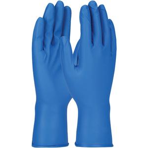Grippaz™ Gloves - Large, Small, Medium, X-Large, 2X-Large, Nitrile, 11.8", 8-mil, Fully Textured, Blue, Powder-Free, Accepted for use in Canadian Food Processing Facilities, Non-Medical
