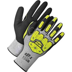 Coated Synthetic Knit Gloves - X-Large/10, X-Small/6, Small/7, Medium/8, Large/9, 2X-Large/11, 13, HPPE, Foam Nitrile, Dipped Palm, EN 388 Level 5, EN 388 Level 4, EN 388 Level 4, EN 388 Level 3, Unrated