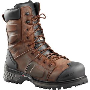 Monster Boots - Leather, 10, 7, 8, 8-1/2, 9, 9-1/2, 10-1/2, 11, 12, 13, 14, Non-Metallic Toe, Plain, Non-Metallic, Meets/Exceeds CSA Green Triangle, Impermeable, Pair, Brown, 8"
