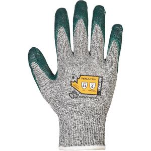 Gloves - 10, 5, 6, 7, 8, 9, 11, 15, TenActiv™, Nitrile, Dipped Palm, ASTM ANSI Level A3, ANSI/ISEA 105 Level 4, Unrated, ANSI/ISEA 105 Level 5, Unrated, Grey/Green