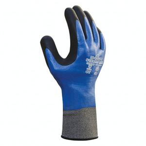 S-TEX 377 Gloves - X-Large/9, 2X-Large/10, 13, Nylon/Stainless Steel, Nitrile/Foam Nitrile, Full Dip, EN 388 Level 4/ASTM ANSI Level A4, EN 388 Level 4, EN 388 Level 4, EN 388 Level 1/ANSI/ISEA 105 Level 3